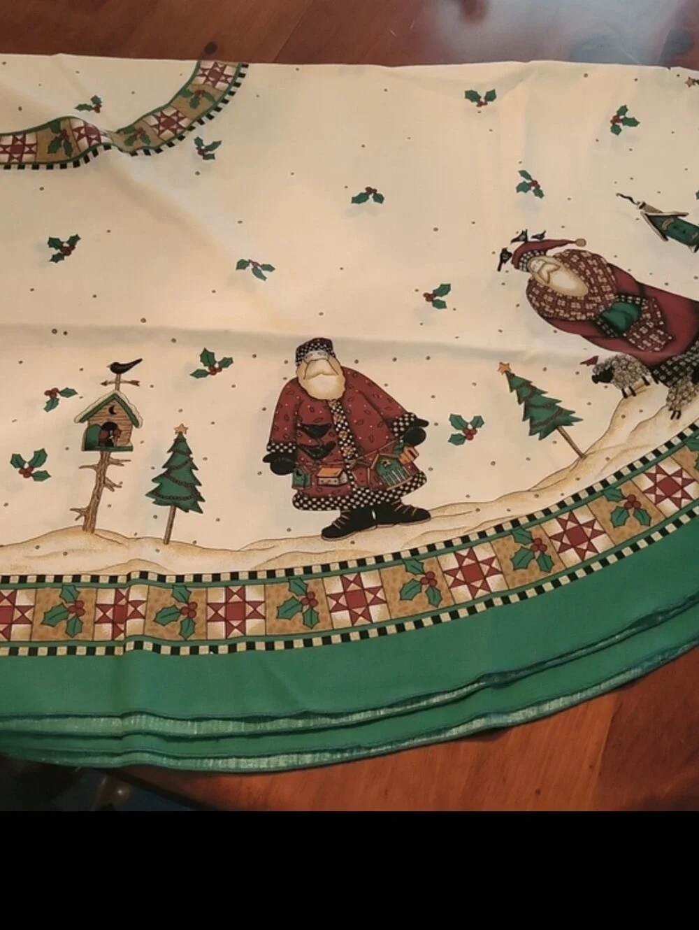 Adorable Wilderness Santa Tablecloth 59